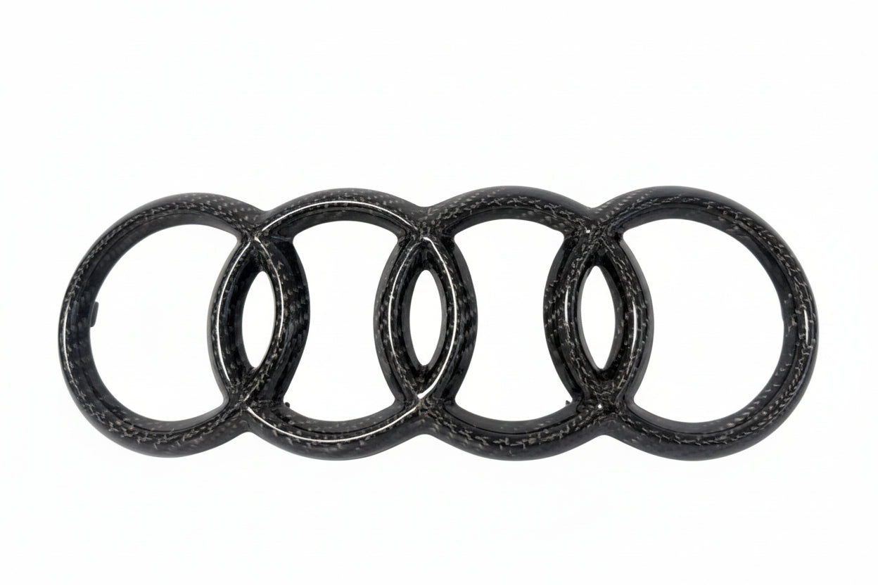 Carbon Ring vorne – Kühlergrill Emblem Rahmen – passend für Audi A5 Sportback ab 2008