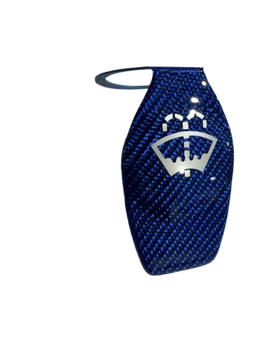 Carbon Scheibenwischer-Tankdeckel - Blau