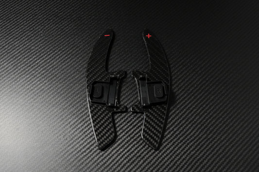Carbon Schaltwippen – Extended – passend für VW MQB / MQB-Evo DSG Lenkräder