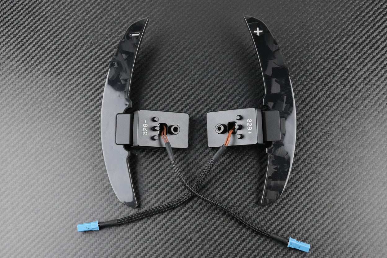 BMW G80 Forged Carbon Magnetik Schaltwippen – Performance Paddle Shifter Set – Plug & Play